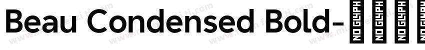 Beau Condensed Bold字体转换